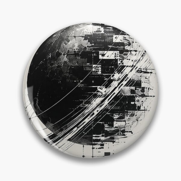 Item preview, Saturn Glitch Cosmic Geometry designed and sold by NordenPosters.