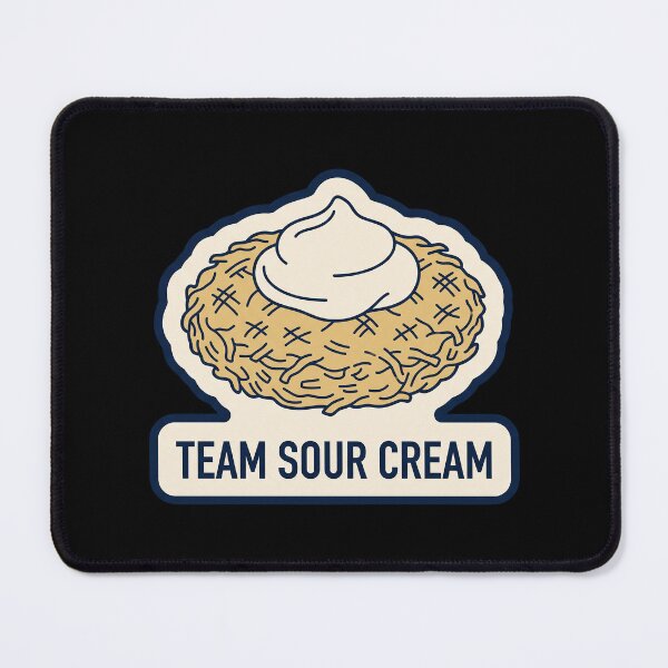 Item preview, Team Sour Cream — Hanukkah Latke Topping Humor designed and sold by TheCalmEdit.
