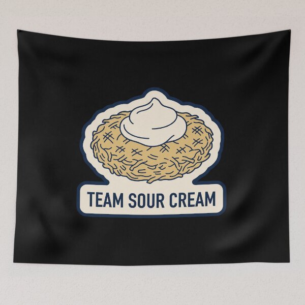 Item preview, Team Sour Cream — Hanukkah Latke Topping Humor designed and sold by TheCalmEdit.