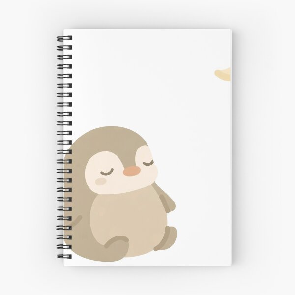 Item preview, Sleepy Penguin with Crescent Moon Minimalist Cozy Art designed and sold by FreshmanJ.
