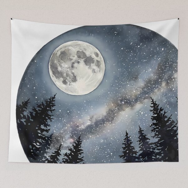 Item preview, Watercolor Starry Night  designed and sold by CosmicTerra.