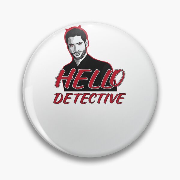 Item preview, Lucifer Morningstar Hola Detective Diseño para fondo blanco designed and sold by propnandracini.
