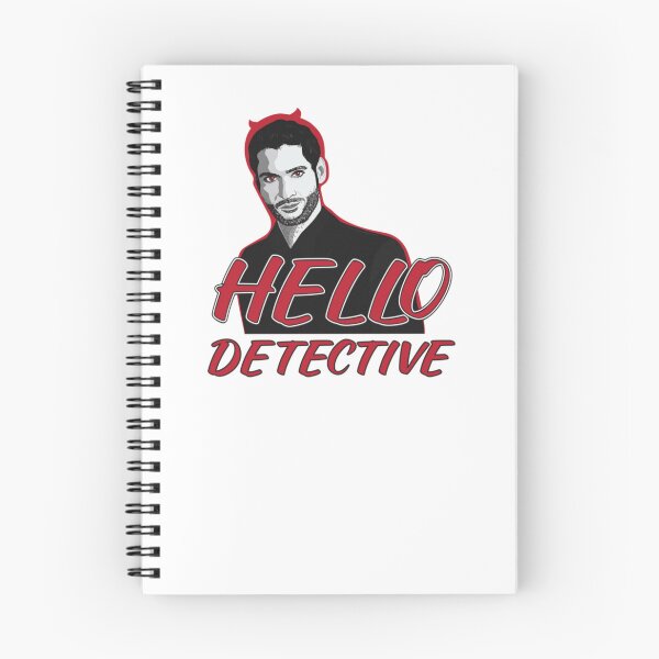 Item preview, Lucifer Morningstar Hello Detective Design For White Background   designed and sold by propnandracini.