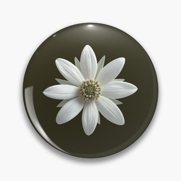 Item preview, Minimalist Olive Green Daisy Flower Floral Pattern designed and sold by ​Jyoti Digital Artist.