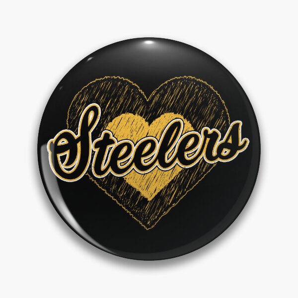 Item preview, Espíritu deportivo de equipo de fútbol americano Vintage Steelers Hearts designed and sold by RockTheFeal.