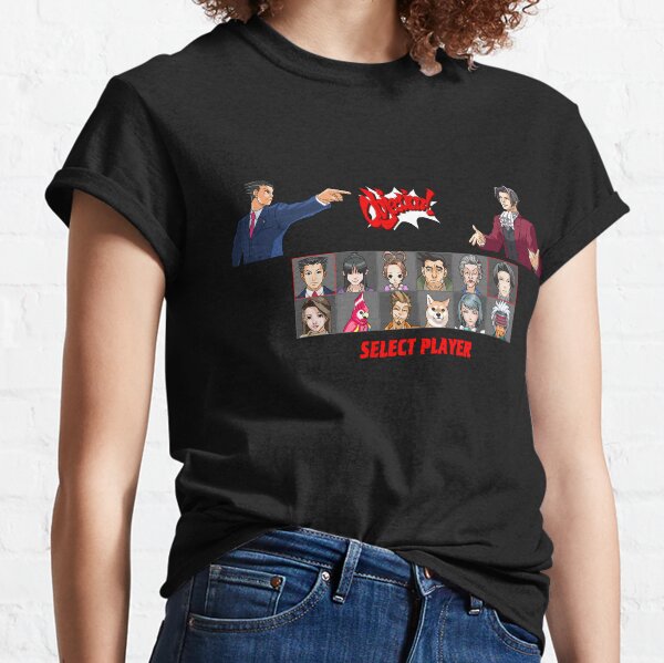 Player Select: Ace Attorney Classic T-Shirt