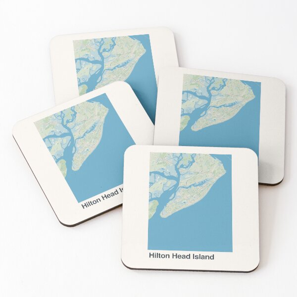 Item preview, Hilton Head Island Minimalistic Map Art designed and sold by MapsNerd.