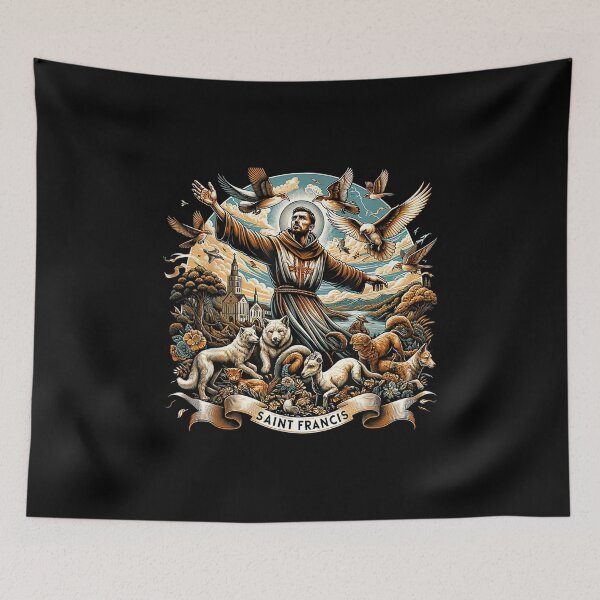 Item preview, Saint Francis of Assisi Catholic Animals designed and sold by geronkagogo.