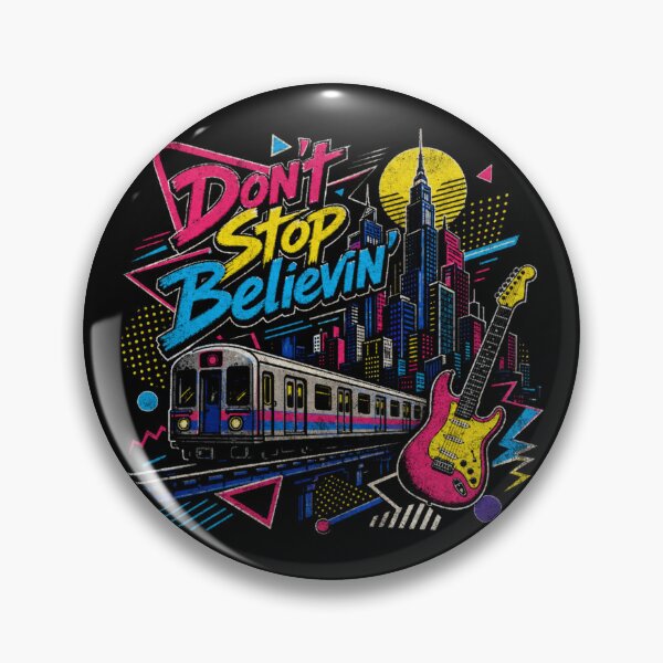 Item preview, Keep Believing – Retro Rock City Night designed and sold by Nacho Average Designs.