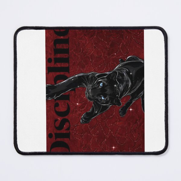 Item preview, Discipline - Black Panther Red Velvet Glitter Motivational Art designed and sold by Ladybug223.