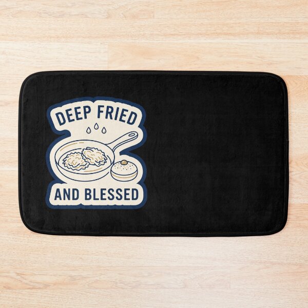 Item preview, Hanukkah Food Humor — Deep Fried and Blessed designed and sold by TheCalmEdit.