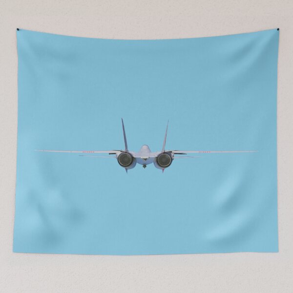Item preview, F-14 Tomcat Twin Engine Silhouette Rear View Vector Art designed and sold by AfterburnerLab.