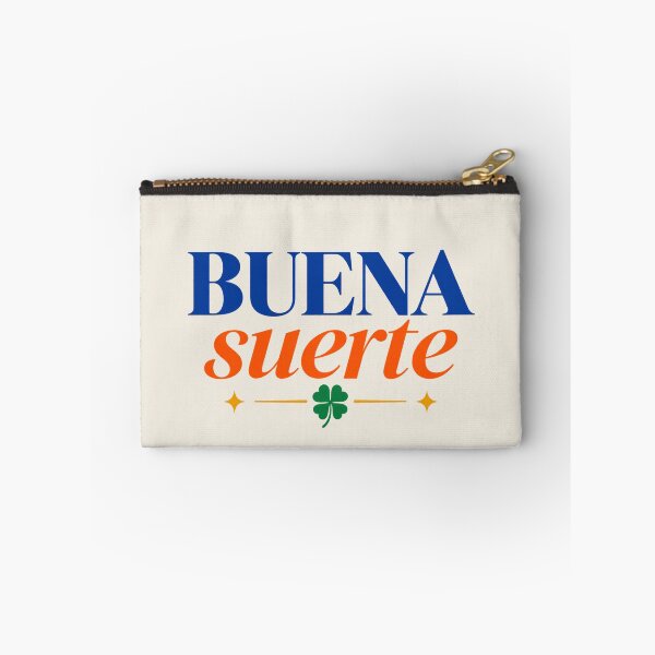Item preview, Buena Suerte Spanish Good Luck Colorful Typography designed and sold by MetaModel Editions.