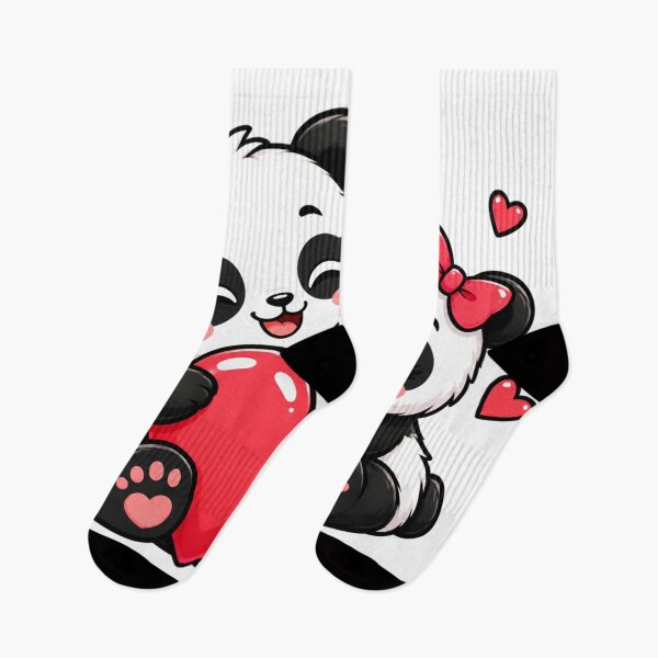 Item preview, Cute Panda Couple Love Heart Kawaii Romantic Gift for Couples designed and sold by snaperos.