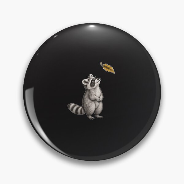 Item preview, Cute Raccoon Autumn Leaf Vintage Etching Nature Lover designed and sold by kiralynstration.