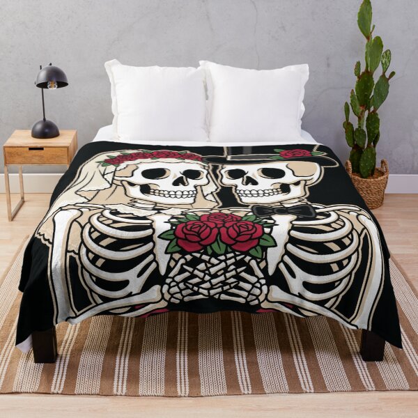 Item preview, Skeleton Bride and Groom Forever Wedding Art designed and sold by digizonebydas.