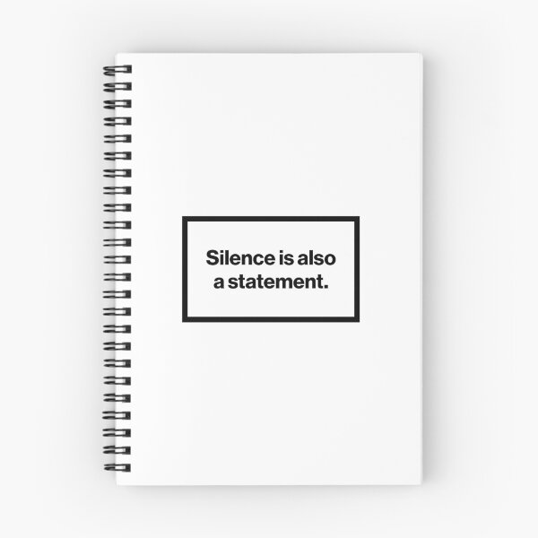 Item preview, Silence Is Also A Statement – Warning Label designed and sold by lukassfr.