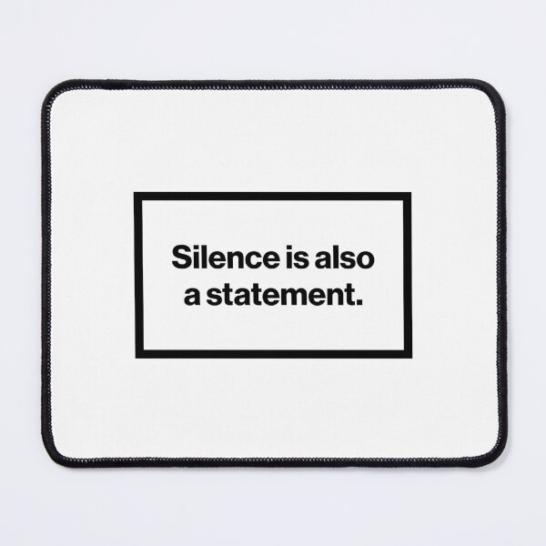 Item preview, Silence Is Also A Statement – Warning Label designed and sold by lukassfr.