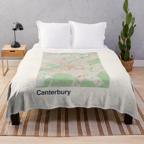 Item preview, Canterbury Minimalistic Map Art designed and sold by MapsNerd.