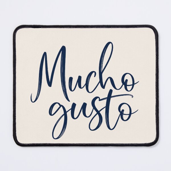 Item preview, Mucho Gusto Spanish Phrase Elegant Script Typography designed and sold by MetaModel Editions.
