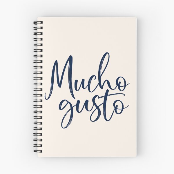 Item preview, Mucho Gusto Spanish Phrase Elegant Script Typography designed and sold by MetaModel Editions.