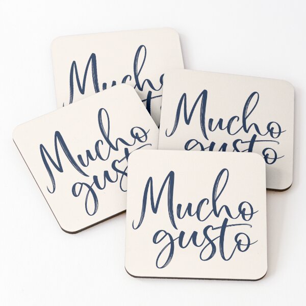 Item preview, Mucho Gusto Frase en español Tipografía elegante designed and sold by MetaModel Editions.