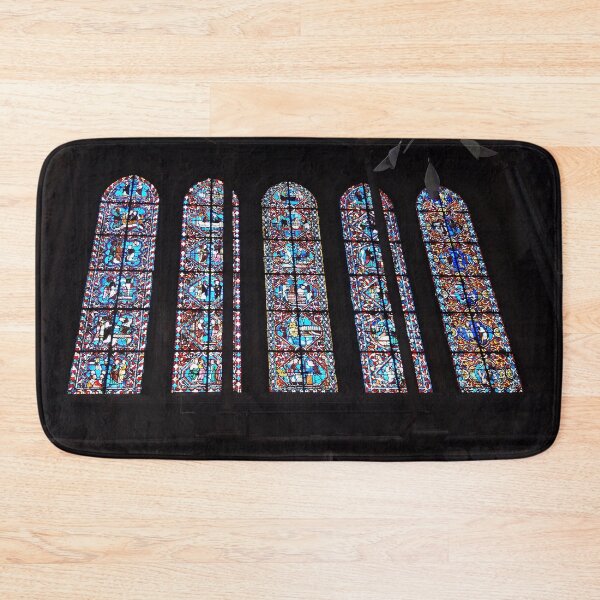 Item preview, Stained glass windows in a church designed and sold by KNBS.