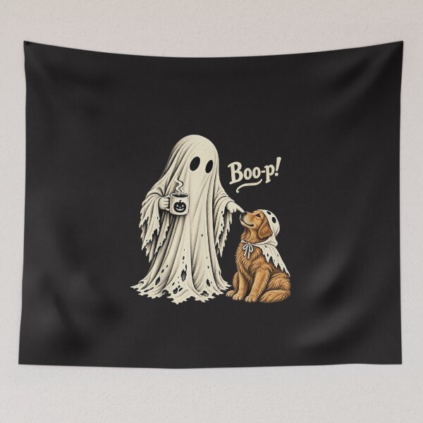 Item preview, Boo-p Ghost Golden Retriever Halloween Dog Lover Funny designed and sold by kiralynstration.