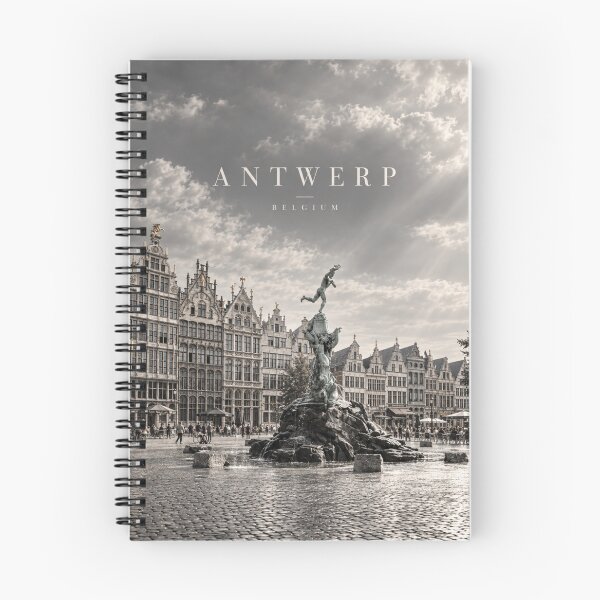 Item preview, Antwerp Cinematic Monochrome City Artwork designed and sold by MichaeIRellov.