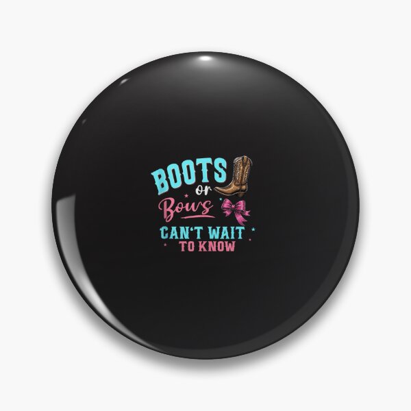 Item preview, Boots or Bows Can't Wait to Know Western Gender Reveal Party designed and sold by kiralynstration.