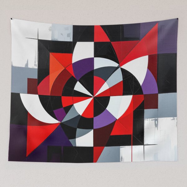 Item preview, geometric vortex colorful geometric triangular abstract design designed and sold by SmashingDeals.