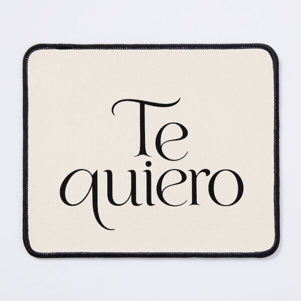 Item preview, Te Quiero Spanish Love Heart Romantic Typography designed and sold by MetaModel Editions.