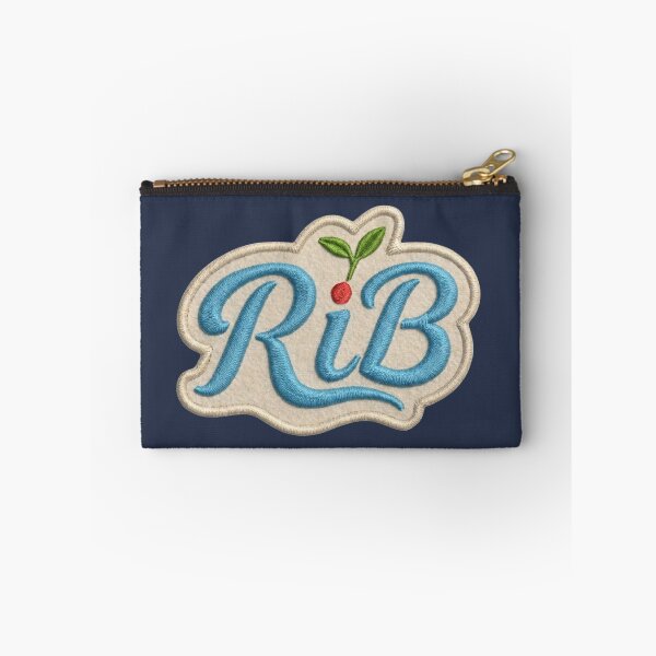 Item preview, Retro Ocean Blue Botanical RiB Script Patch designed and sold by Rib-Brand.