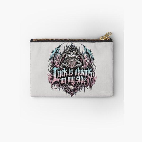 Item preview, Gothic Dark Fantasy Money Frog  | Occult Skull & Wings Lucky Talisman | Alternative Grunge Streetwear & Witchy Aesthetic Apparel designed and sold by illeN-Art-World.