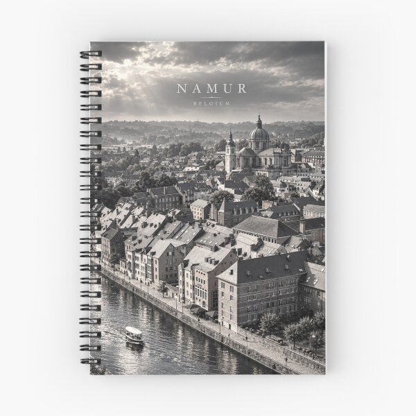 Item preview, Namur Cinematic Monochrome River City Artwork designed and sold by MichaeIRellov.