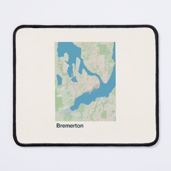 Item preview, Bremerton Minimalistic Map Art designed and sold by MapsNerd.