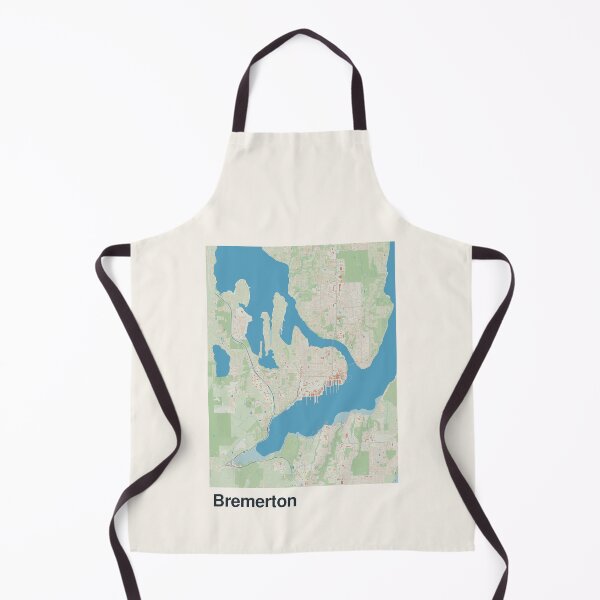 Item preview, Bremerton Minimalistic Map Art designed and sold by MapsNerd.