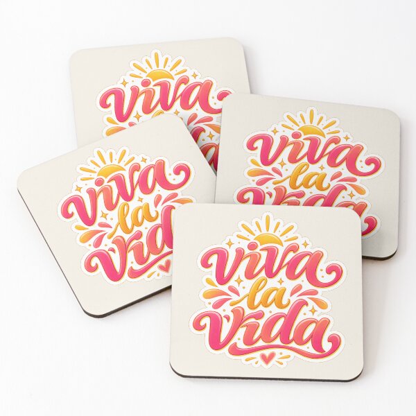 Item preview, Viva la Vida Colorful Spanish Positive Life Quote designed and sold by MetaModel Editions.