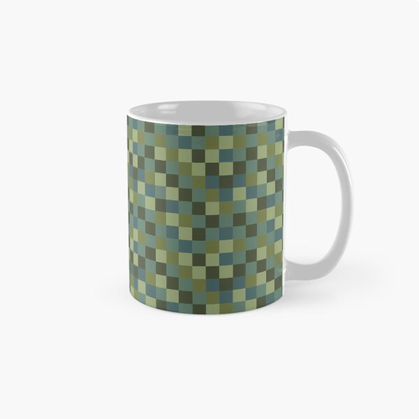 Item preview, Olive Green Checkerboard Pattern - Earthy Sage Pixel Grid Design    designed and sold by UniqueDesign751.