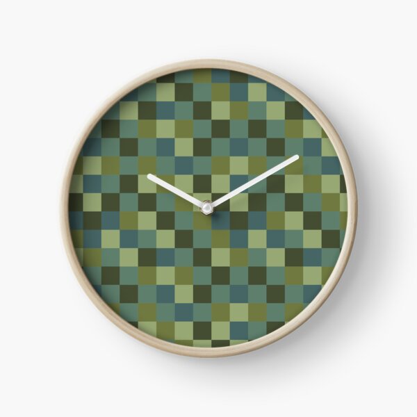Item preview, Olive Green Checkerboard Pattern - Earthy Sage Pixel Grid Design    designed and sold by UniqueDesign751.