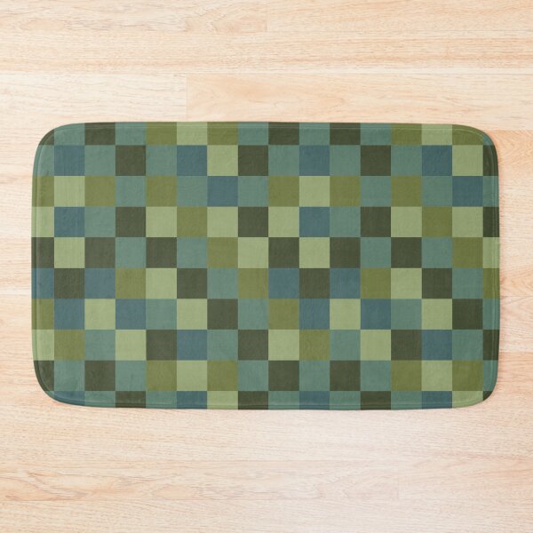 Item preview, Olive Green Checkerboard Pattern - Earthy Sage Pixel Grid Design    designed and sold by UniqueDesign751.