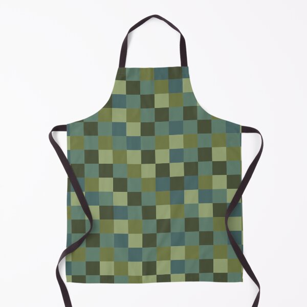 Item preview, Olive Green Checkerboard Pattern - Earthy Sage Pixel Grid Design designed and sold by UniqueDesign751.