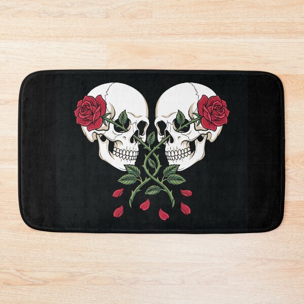 Item preview, Skull Couple Roses Blooming Eye Sockets Art designed and sold by digizonebydas.