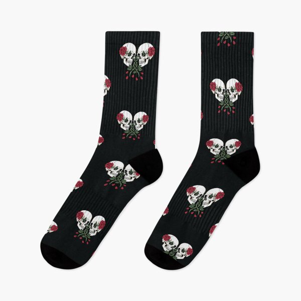 Item preview, Skull Couple Roses Blooming Eye Sockets Art designed and sold by digizonebydas.