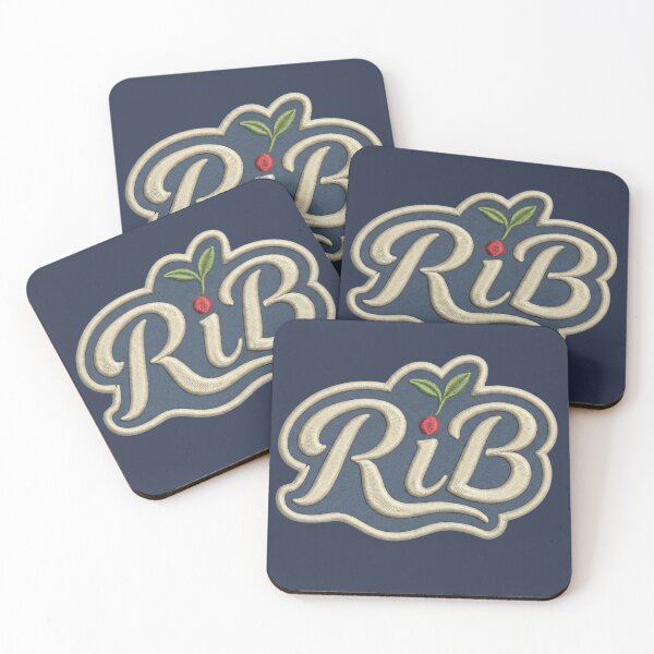 Item preview, Vintage Script RiB Emblem Botanical Organic Typography designed and sold by Rib-Brand.