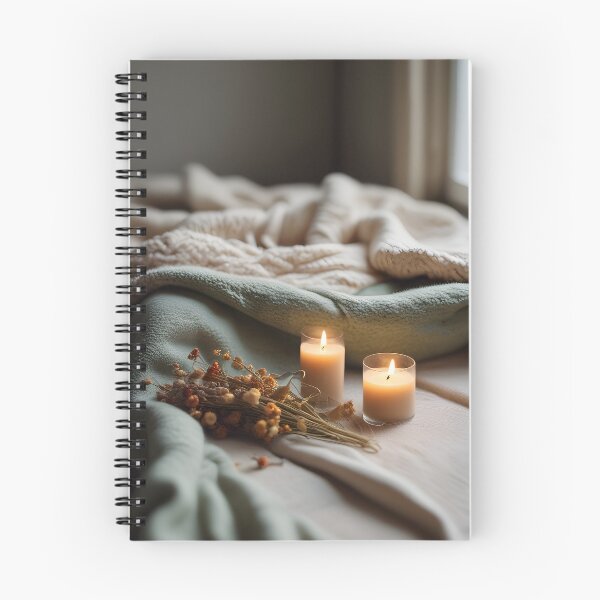 Item preview, Cozy Knitted Blanket and Candles designed and sold by ChromaLens.