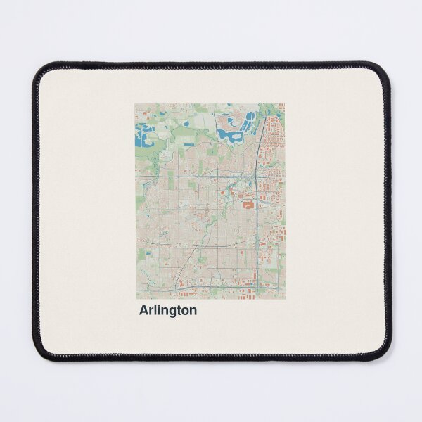 Item preview, Arlington Minimalistic Map Art designed and sold by MapsNerd.