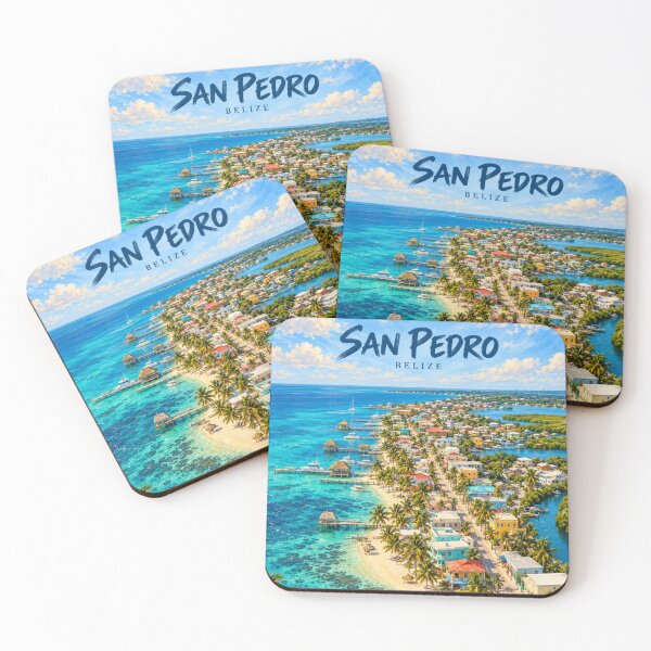 Item preview, San Pedro Painterly Belize Island Impression designed and sold by MichaeIRellov.