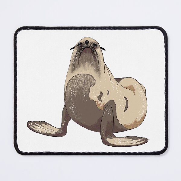 Item preview, Elephan seal looking upstairs with outstretched flippers designed and sold by A Sweet  Fragrance Art.