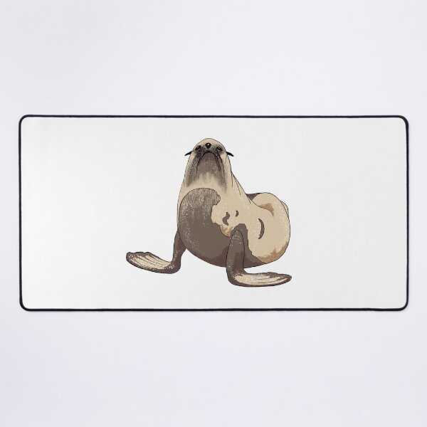 Item preview, Elephan seal looking upstairs with outstretched flippers designed and sold by A Sweet Fragrance Art.